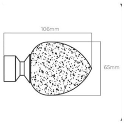 New Edge Blinds 360cm Fixed Length Antique Brass Eyelet Metal Curtain Pole Set with Alexia Finial - Wilko - thumbnail 5