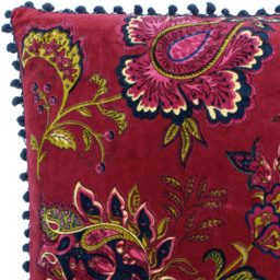 Paoletti Malisa Pomegranate Paisley Cushion - Size: 50 x 50 cm - Multi - Wilko - thumbnail 3