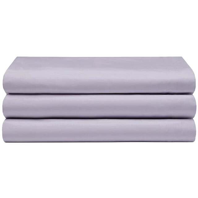 Serene Single Heather Flat Bed Sheet - Pink - Wilko - image 1