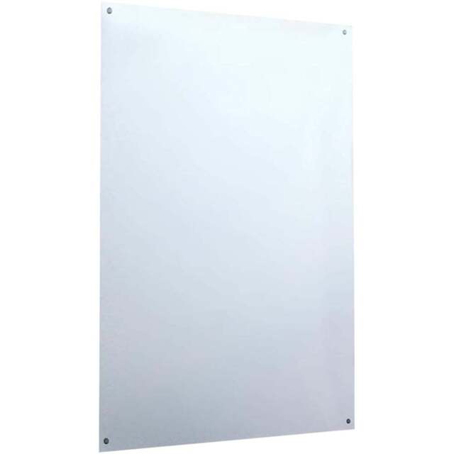 MirrorOutlet Circuitt 4mm Polished Edge Mirror Glass Sheet with Hole 183 x 91cm - Clear - Wilko - image 1