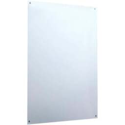 MirrorOutlet Circuitt 4mm Polished Edge Mirror Glass Sheet with Hole 183 x 91cm - Clear - Wilko