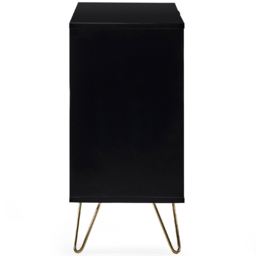 Julian Bowen Murano 2 Door 3 Drawer Matt Black Large Sideboard - Size: 40 x 118 x 80cm - Wilko - thumbnail 5
