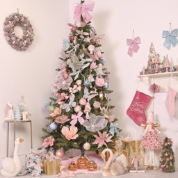 The Seasonal Gift Co. Velvet Pink and Red Merry Christmas Stocking - Size: 53 x 28 x 3cm - Wilko - thumbnail 3