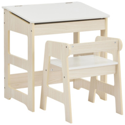 Liberty House Toys Scandi Kids Study Desk and Chair Set - Size: 41 x 57 x 56cm - Wood - Wilko - thumbnail 3