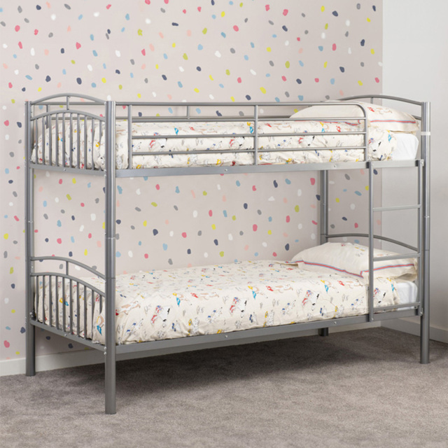Seconique Ventura Single Sleeper Silver Bunk Bed - Wilko - image 1