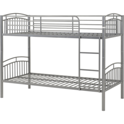 Seconique Ventura Single Sleeper Silver Bunk Bed - Wilko - thumbnail 3