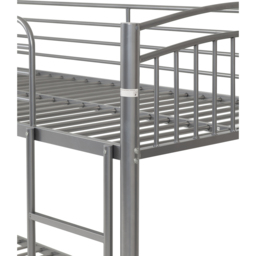 Seconique Ventura Single Sleeper Silver Bunk Bed - Wilko - thumbnail 6