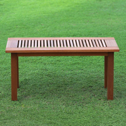 Walplus Tioman Natural Hardwood Outdoor Coffee Table - Size: 43.94 x 42.93 x 89.41cm - Brown - Wilko - thumbnail 4