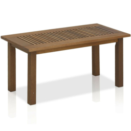 Walplus Tioman Natural Hardwood Outdoor Coffee Table - Size: 43.94 x 42.93 x 89.41cm - Brown - Wilko - thumbnail 3