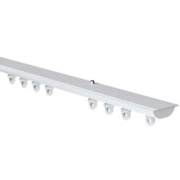 New Edge Blinds 95cm Hidden Ceiling Fix Aluminium White Curtain Hanging Track - Wilko - thumbnail 1