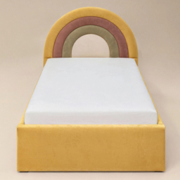 Flair Ava Single Mustard Velvet Lift-Up Ottoman Bed - Wilko - thumbnail 4