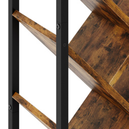 Living and Home 9 Shelf Black and Dark Wood Freestanding Tree Bookcase - Brown - Wilko - thumbnail 5