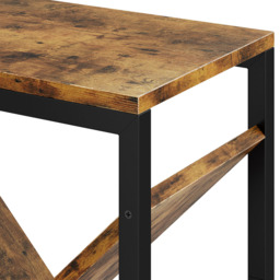 Living and Home 9 Shelf Black and Dark Wood Freestanding Tree Bookcase - Brown - Wilko - thumbnail 6