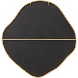 Furniturebox Mila Gold Irregular Pebble Wall Mirror 100 x 97cm - Wilko - thumbnail 4