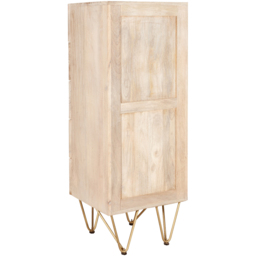 Brooklyn Huyen 5 Drawer Light Gold Tall Chest of Drawers - Brown - Wilko - thumbnail 6