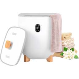 Costway White Towel Warmer Electric Bucket 25L - Size: 37 x 37 x 47cm - Wilko - thumbnail 1