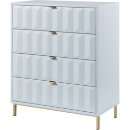 Lara 4 Drawer White Chest of Drawers - Wilko - thumbnail 5