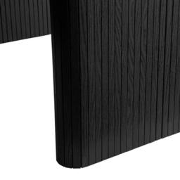 Birlea Axel 4 Seater Oval Fluted Dining Table Black - Size: 75 x 160 x 90cm - SleepSoul - Wilko - thumbnail 6