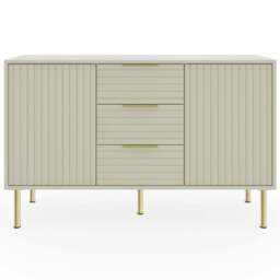 GFW Nervata Cream Sideboard - Size: 72.5 x 116 x 39cm - Wilko - thumbnail 4