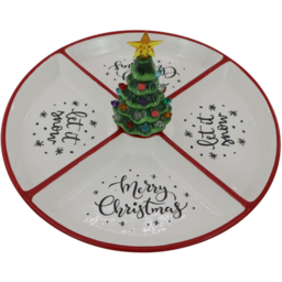 Grazing Dish with LED Tree - White and Red - Wilko - thumbnail 3