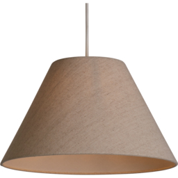Lighting Collection Luna Linen Natural Tapered Shade - Size: 22.5 x 38 x 38cm - Cream - Wilko - thumbnail 4