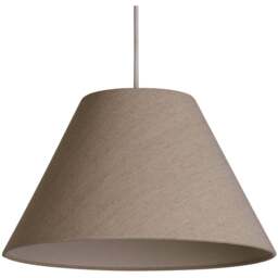 Lighting Collection Luna Linen Natural Tapered Shade - Size: 22.5 x 38 x 38cm - Cream - Wilko