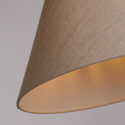 Lighting Collection Luna Linen Natural Tapered Shade - Size: 22.5 x 38 x 38cm - Cream - Wilko - thumbnail 5