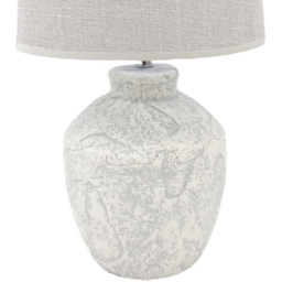 Acacia Home 51cm Rustic Ceramic Modern Table Lamp with Fabric Shade - Size: 51 x 20 x 20cm - Multi - Wilko - thumbnail 4