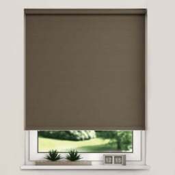 New EdgeBlinds Thermal Blackout Roller Blinds Chocolate 75cm - Size: W 75cm x D 165cm - Brown - New Edge Blinds - Wilko