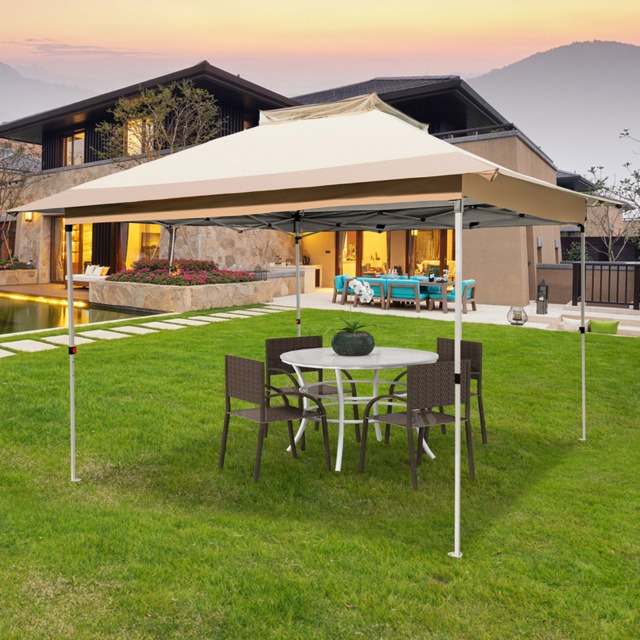 Costway Pop up Gazebo with Vented Top - Size: 131 x 23 x 22cm - Green - Wilko - image 1