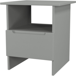 Crowndale Milan Single Drawer Single Shelf Dusk Grey Lamp Table Ready Assembled - Size: 50 x 44 x 44cm - Wilko - thumbnail 5