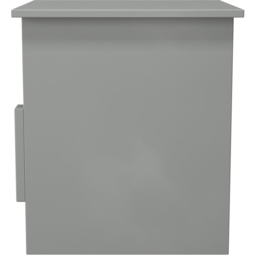 Crowndale Milan Single Drawer Single Shelf Dusk Grey Lamp Table Ready Assembled - Size: 50 x 44 x 44cm - Wilko - thumbnail 4