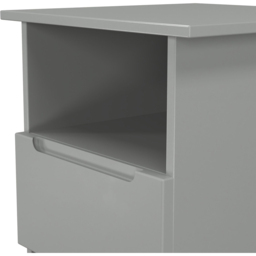 Crowndale Milan Single Drawer Single Shelf Dusk Grey Lamp Table Ready Assembled - Size: 50 x 44 x 44cm - Wilko - thumbnail 6