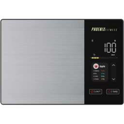 Phoenix Fitness Stainless Steel Smart Kitchen Scale 5kg - Size: 25 x 17 x 3cm - Black - Wilko