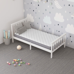 Aspire Kids Small Single OEKO TEX Fabric Bonnell Mattress - White - Wilko - thumbnail 3