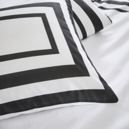 Oxford Border Duvet Set Monochrome King - Divante - Wilko - thumbnail 5