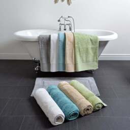 Allure Bath Fashions Marlborough Sand Bamboo Cotton Non-Slip Bath Mat 50 x 80cm - Brown - Wilko - thumbnail 3