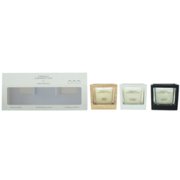 French Connection Wooden Collection Scented Candle 3 Piece Gift Set - Size: 9.8 x 7.3 x 20.8cm - n/a - Wilko