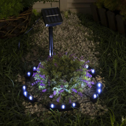 Garden Gear 5 Pack Warm White LED Solar Stake Light - Size: 5 x 9 x 2cm - Black - Wilko - thumbnail 3