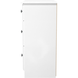 Crowndale Pembroke 3 Drawer Matt White Deep Chest of Drawers Ready Assembled - White Matt - Wilko - thumbnail 5