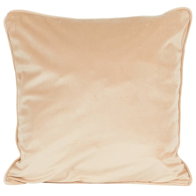 Matte Velvet Square Cushion - Natural - Wilko - image 1
