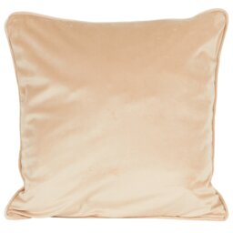 Matte Velvet Square Cushion - Natural - Wilko - thumbnail 1