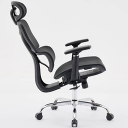 Shankar Elite Black Mesh Office Chair - Size: 124 x 66 x 62cm - Wilko - thumbnail 6