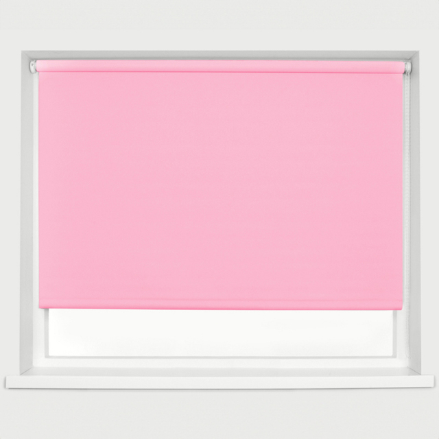 Caecus Blackout Roller Blinds Pink 60cm x 120cm - Wilko - image 1