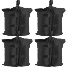 tectake Saborra Gazebo Weight Bags 4 Pack - Size: 33 x 0.5 x 36cm - Black - Wilko - thumbnail 1