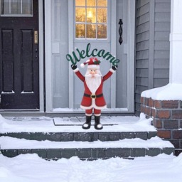 Welcome Santa Decoration - Red - Sleigh Bells Ring - Wilko - thumbnail 3
