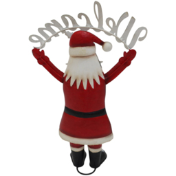 Welcome Santa Decoration - Red - Sleigh Bells Ring - Wilko - thumbnail 5