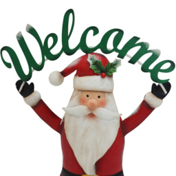 Welcome Santa Decoration - Red - Sleigh Bells Ring - Wilko - thumbnail 4