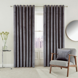Helena Springfield Escala Lined Damson Curtains 168 x 183cm - Size: W 168 x D 183cm - Wilko - thumbnail 4
