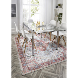 Origins My Washable Marrakesh Rug 120 x 170cm - Red - Origins Rugs - Wilko - thumbnail 3